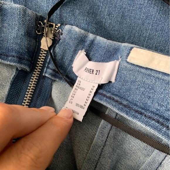 F21 womens denim ombré tube maxi dress blue size medium - Picture 3 of 8